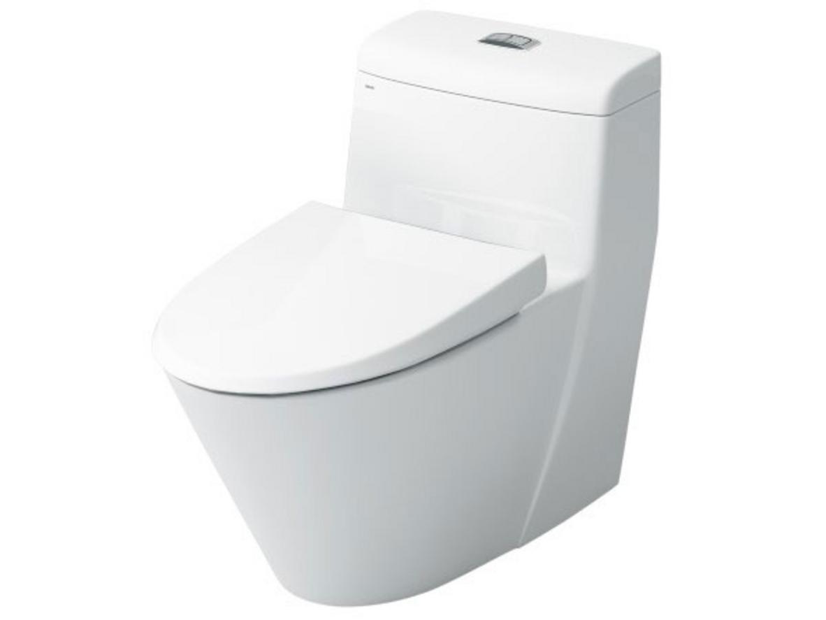 Bồn cầu 1 khối Inax AC-919VRN/BW1 màu trắng BW1 cho phòng tắm hiện đại.