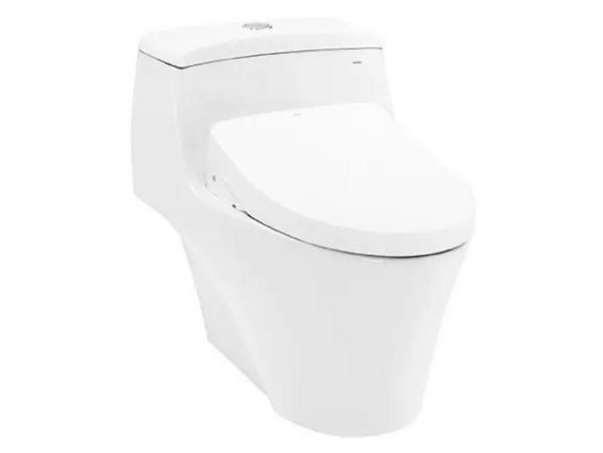 Bồn cầu điện tử Toto MS823DRW11 kèm nắp rửa điện tử TCF4911Z cho phòng tắm cao cấp.