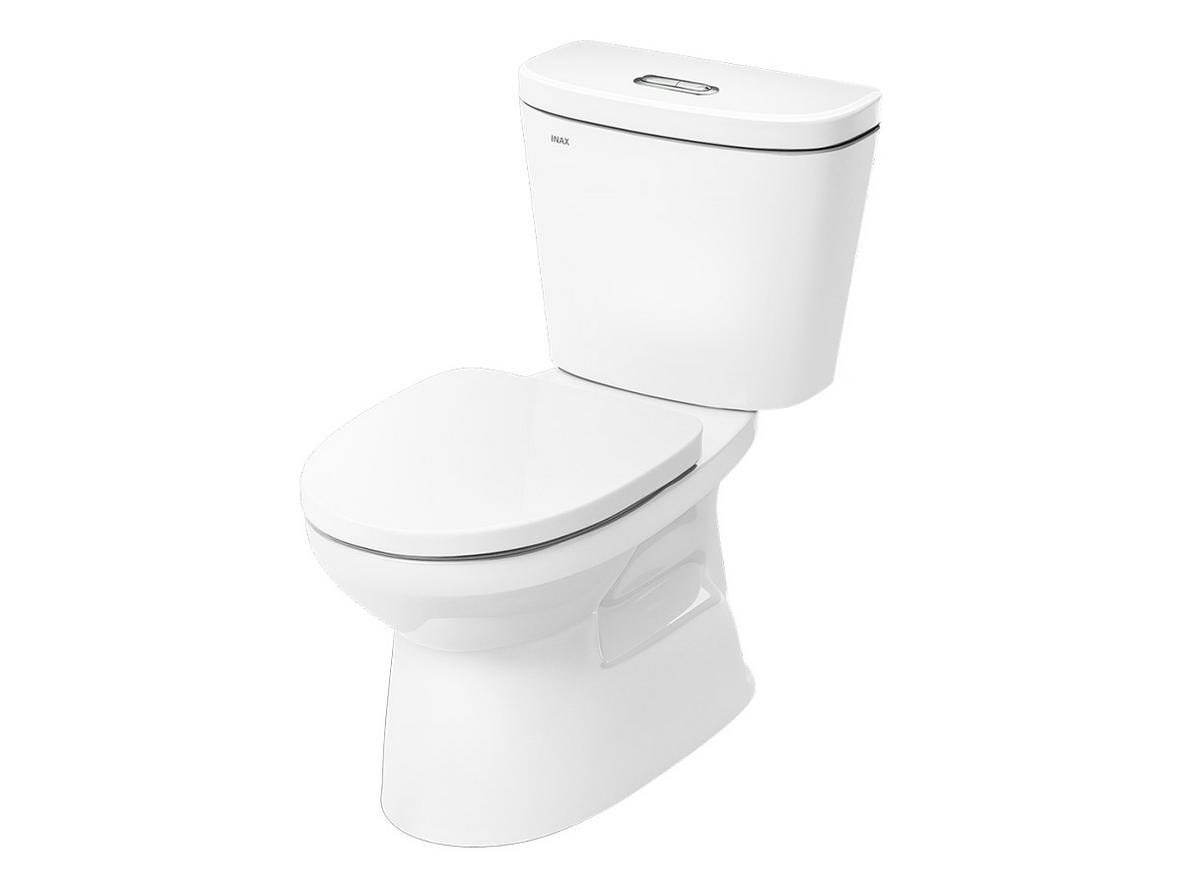 Bồn cầu hai khối INAX C-306VAN/BW1 màu trắng BW1, thiết kế gọn cho nhà phố và căn hộ.