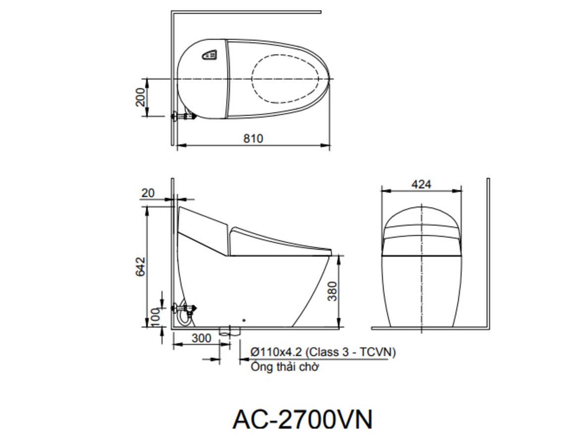 Các công nghệ chính của bồn cầu 1 khối Inax AC-2700VN/BW1 giúp sạch hơn, tiết kiệm hơn và vận hành êm hơn.