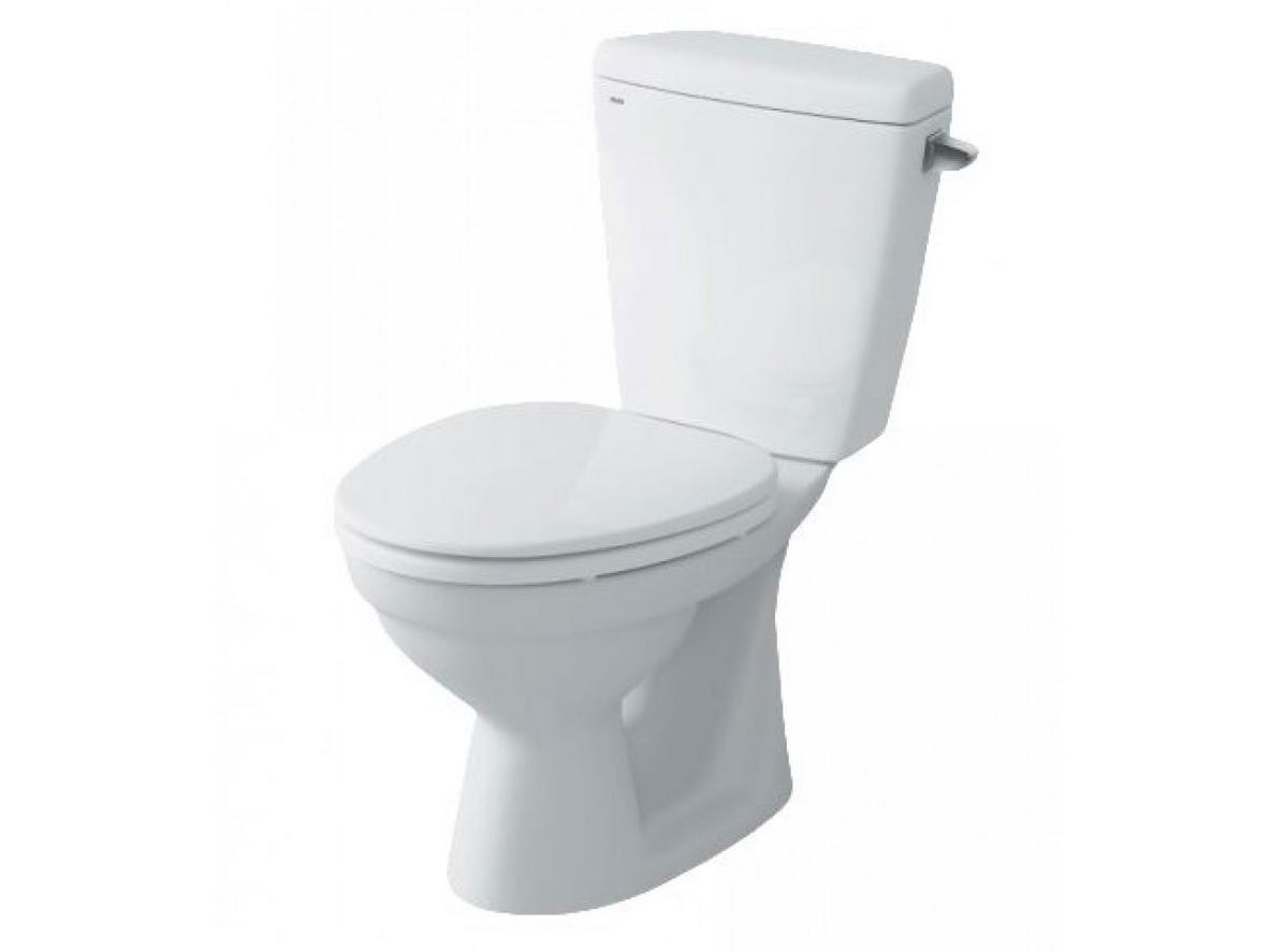 Bồn cầu 2 khối INAX C-117VA/BW1 xả gạt phù hợp phòng tắm tiêu chuẩn.