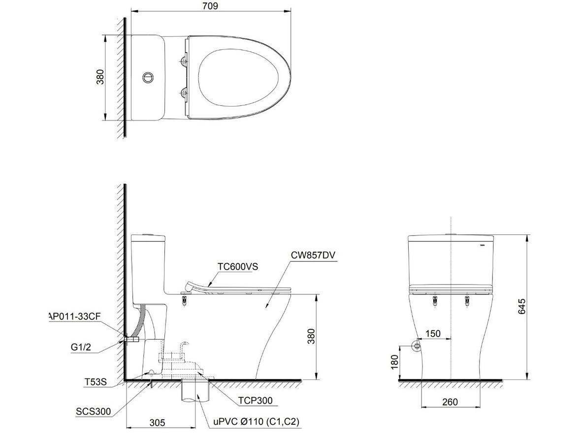 MS857DT8 phù hợp căn hộ và gia đình muốn nâng cấp phòng tắm theo hướng cao cấp.