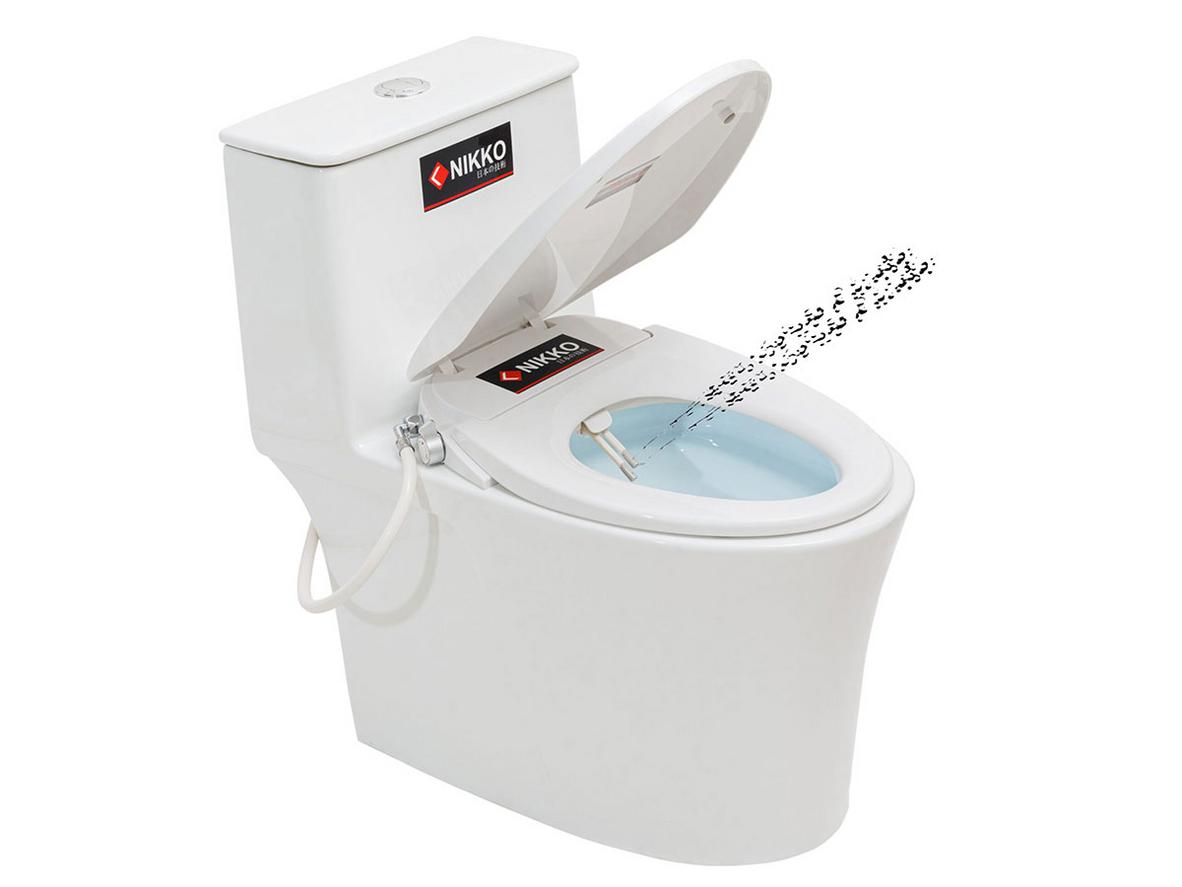 Bồn cầu rửa cơ BC-P6001 (NK-BHX939, P6001) với thiết kế một khối gọn đẹp cho phòng tắm hiện đại.