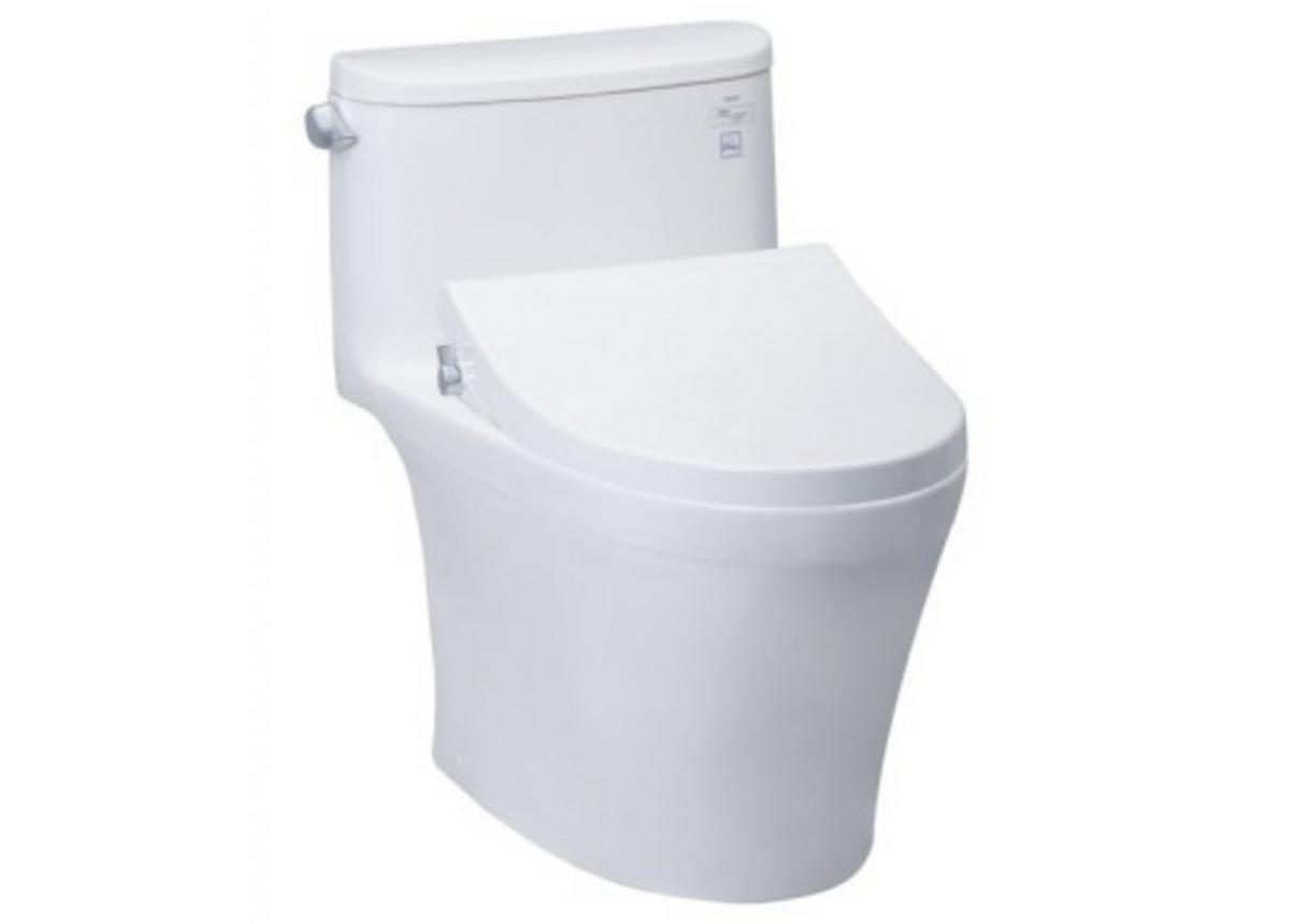 Bồn cầu 1 khối TOTO MS887RE2 kèm nắp rửa cơ TCW07S mang lại trải nghiệm sạch hơn, tiện nghi hơn.