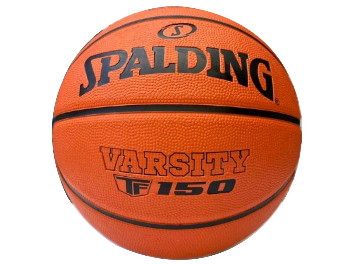 Bóng rổ Spalding Varsity Fiba TF150 Size 5 màu cam, phù hợp trẻ 7 - 11 tuổi và tập luyện cơ bản.
