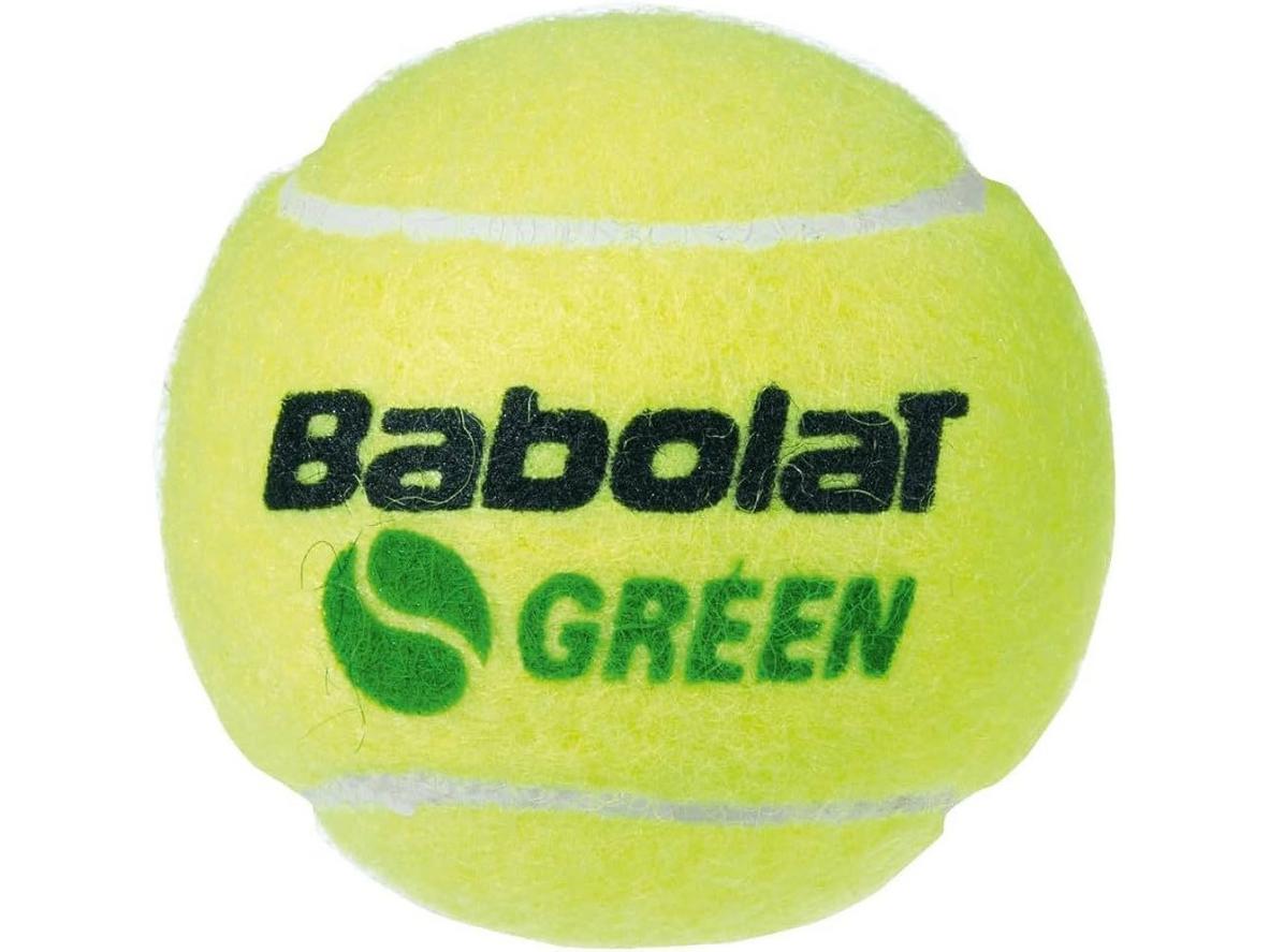 Babolat Green X72 chậm hơn 25%, giúp người mới và trẻ em dễ điều bóng hơn.