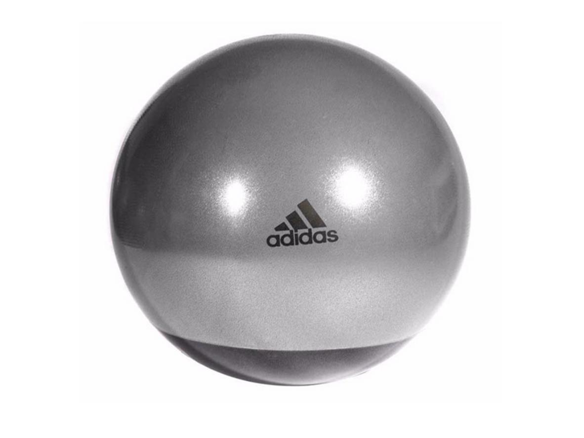 Bóng thể dục Adidas 65cm ADBL-14246GR màu xám, phù hợp tập yoga, gym và giãn cơ.