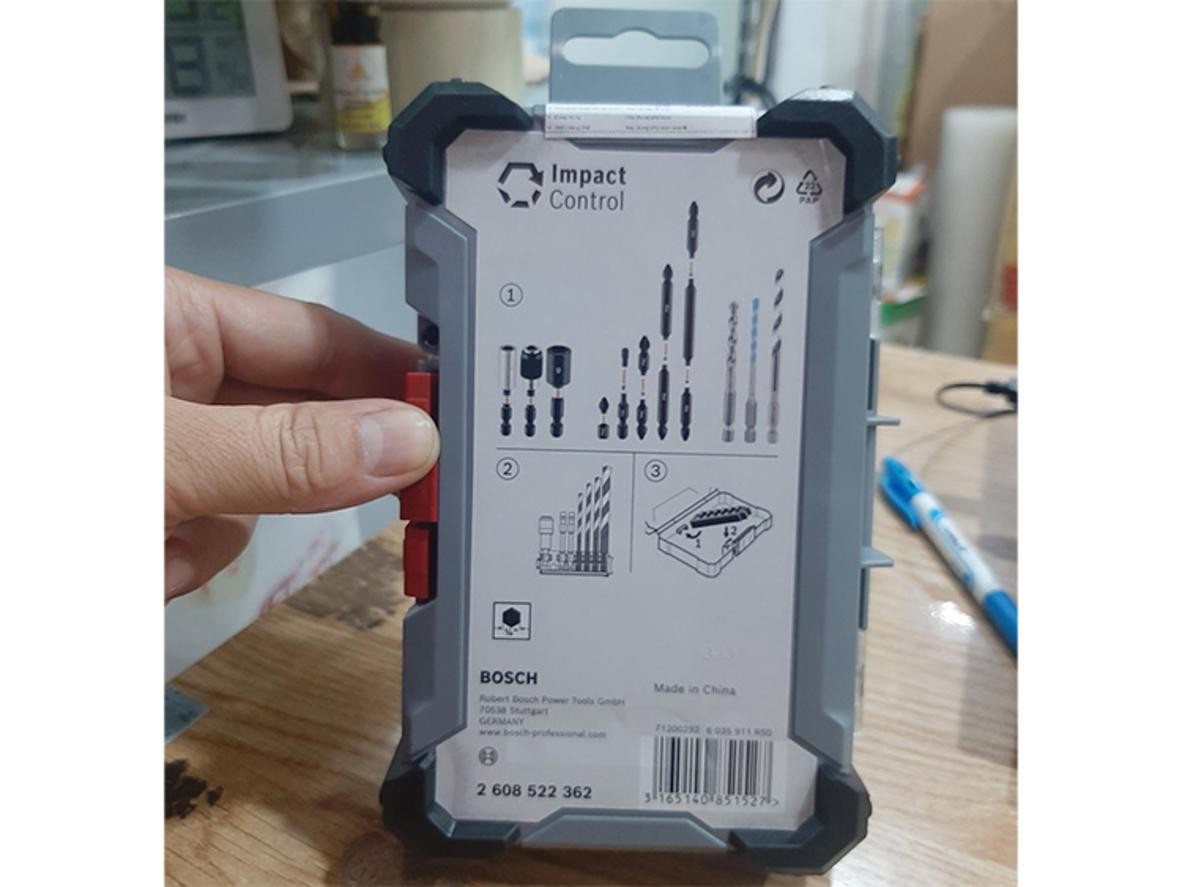 Bosch 2608522362 thuộc hệ Pick & Click, hỗ trợ tổ chức phụ kiện chuyên nghiệp.