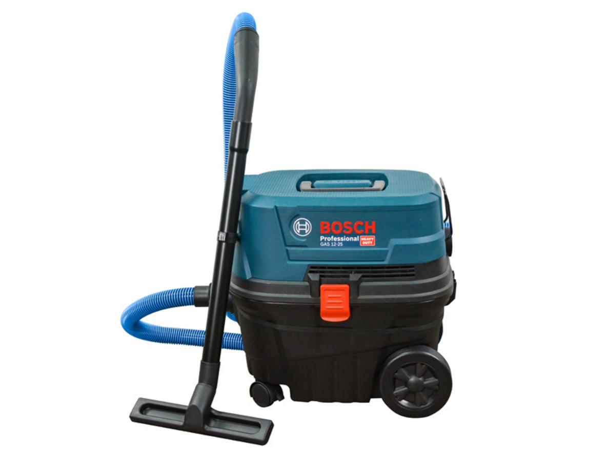 Bosch GAS 12-25 gọn máy, hút khô/ướt ổn định cho gara và xưởng.
