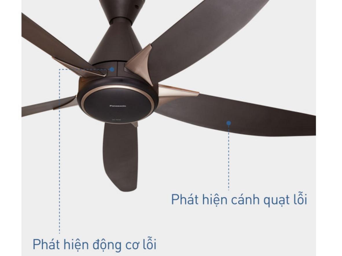 Cánh ABS nhẹ và bền giúp Panasonic F-60GDS vận hành ổn định.