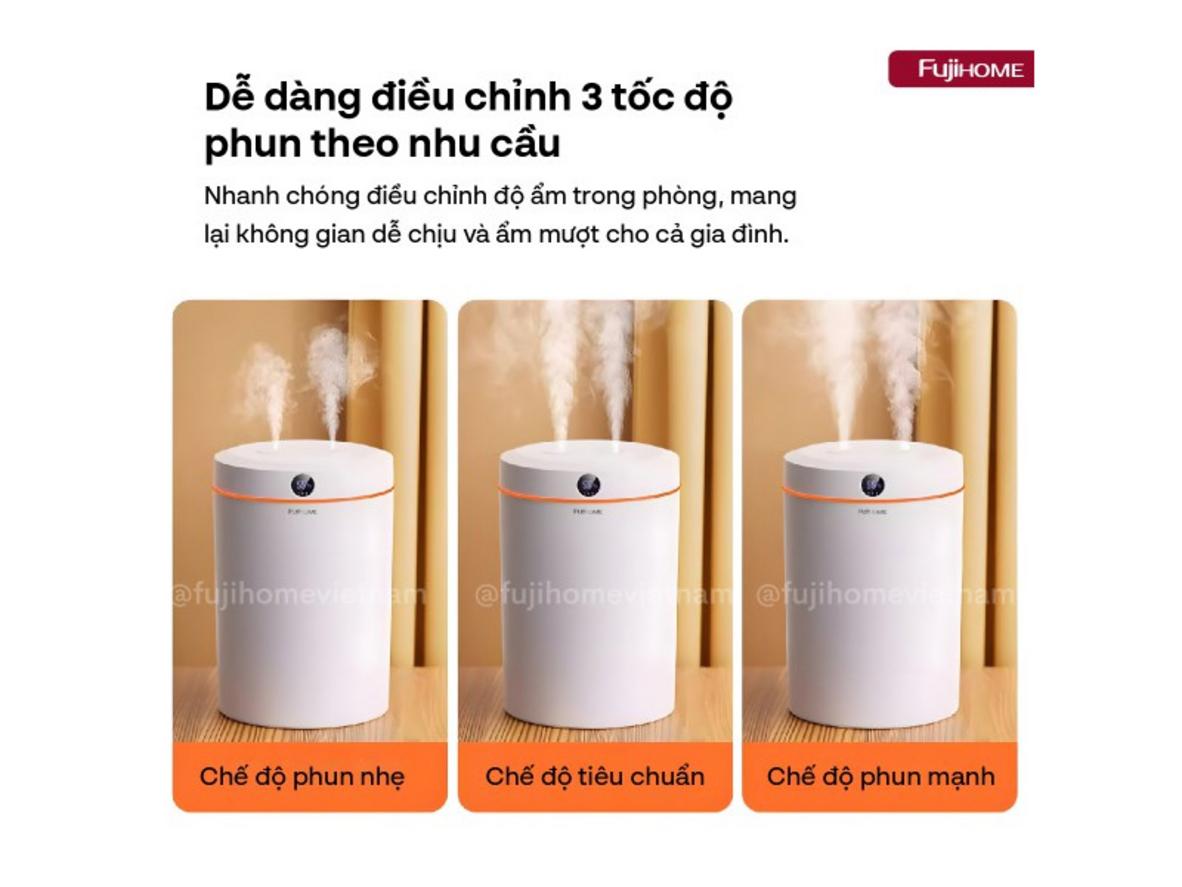 Công nghệ siêu âm giúp HM05B tạo sương mịn và vận hành êm.