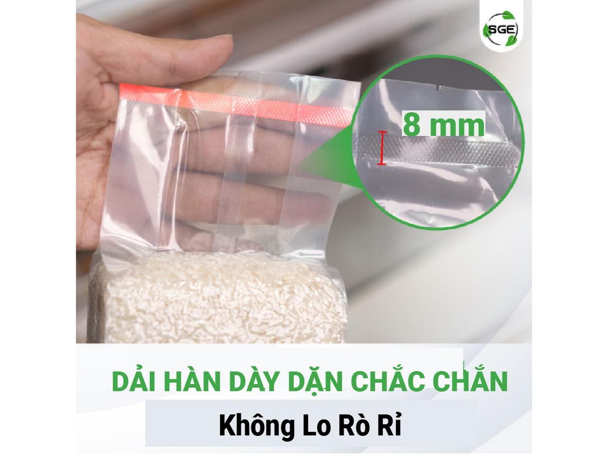 Công suất 2.200W giúp VCE-DC-G2 phù hợp đóng gói tần suất cao.