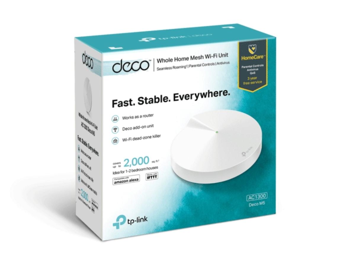 Sơ đồ mesh Deco M5 cho nhà nhiều tầng với roaming liền mạch.