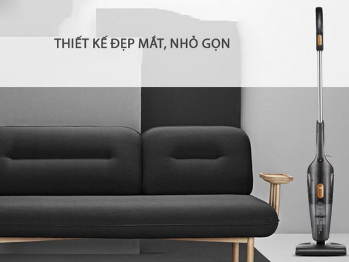 Deerma DX115C xử lý sofa, giường và khe hẹp gọn lẹ.