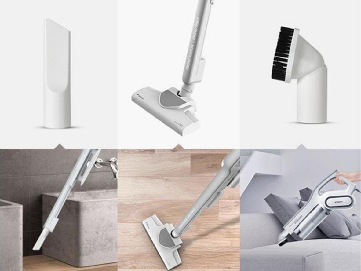 Bộ phụ kiện đa năng giúp Deerma DX700 xử lý nhiều vị trí trong nhà.