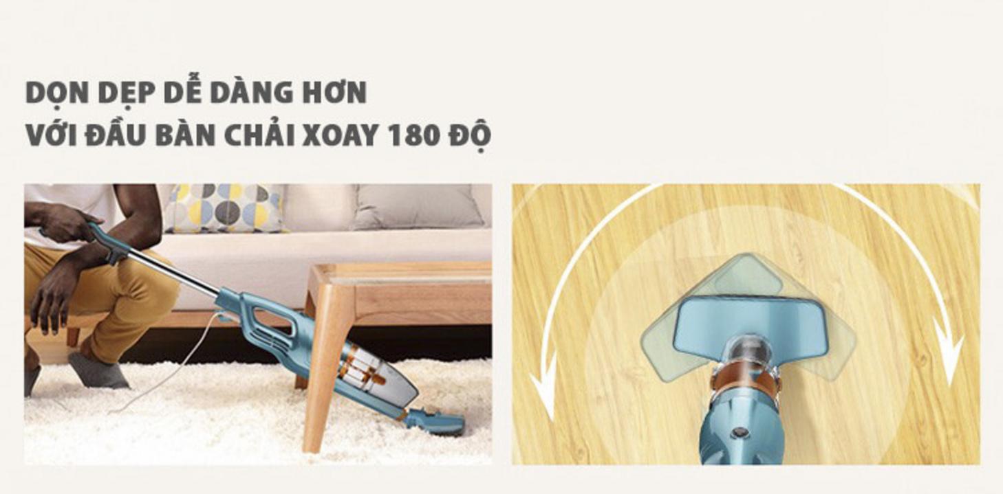 Bộ lọc HEPA hỗ trợ giữ bụi tốt hơn, phù hợp không gian cần vệ sinh kỹ.