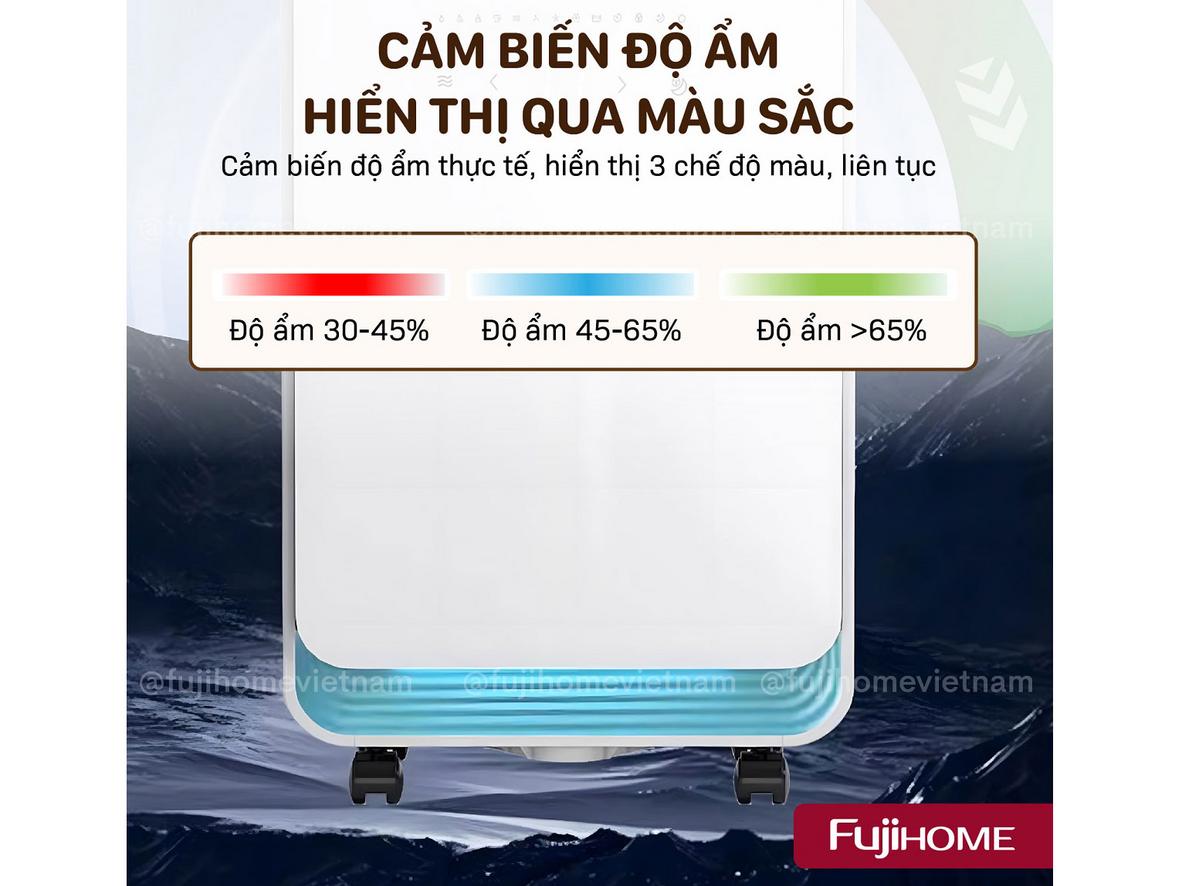 Bình chứa 2.2 lít và gas R290 giúp DH12NEW vận hành gọn, tiện và thân thiện hơn.