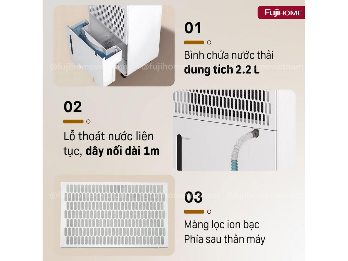 Kết nối Wi‑Fi qua App điện thoại giúp điều khiển DH12NEW thuận tiện hơn.