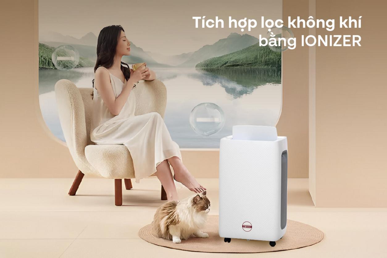 Điều khiển cảm ứng và Wi‑Fi/Tuya giúp DH18W dễ dùng, tiện theo dõi từ xa.