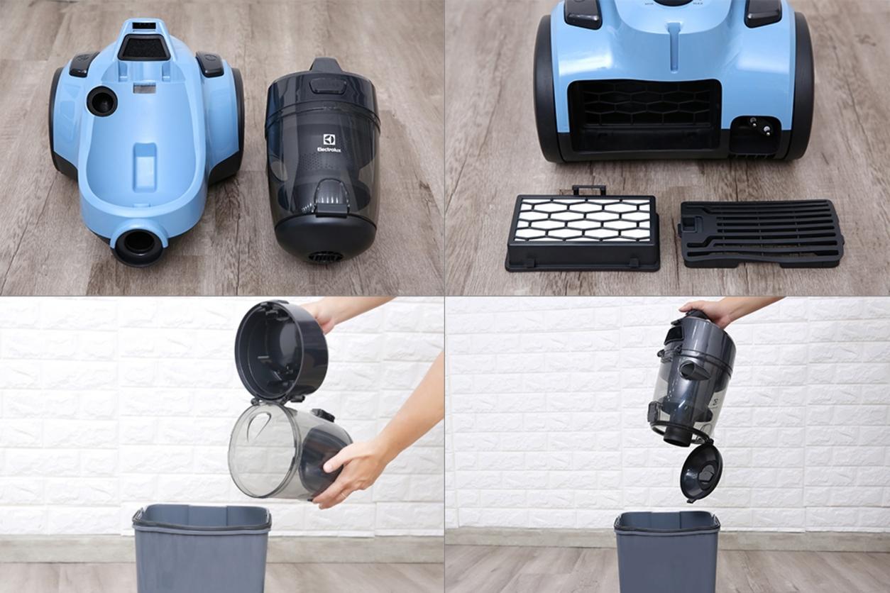 Độ ồn dưới 80dB và dây tự thu gọn giúp thao tác nhanh, gọn hơn.