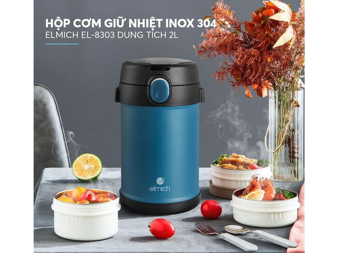 Elmich EL8303 phù hợp cho bữa trưa mang đi làm, đi học hoặc đi công trình.