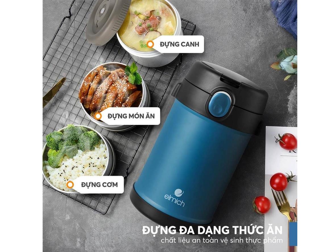 Elmich EL8303 phù hợp cho bữa trưa mang đi làm, đi học hoặc đi công trình.