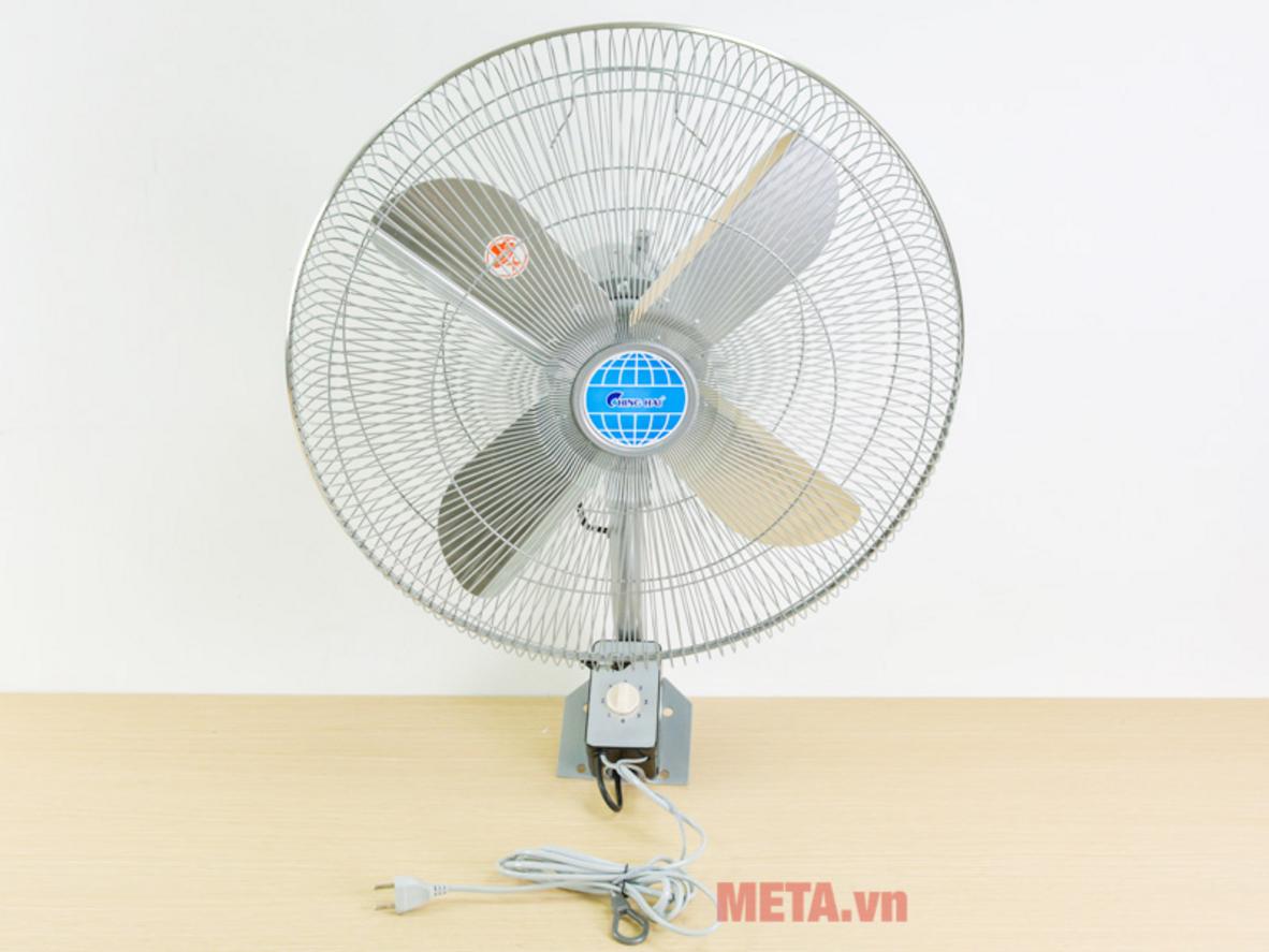 Động cơ bạc đạn và lõi dây đồng hỗ trợ quạt hoạt động ổn định lâu dài.
