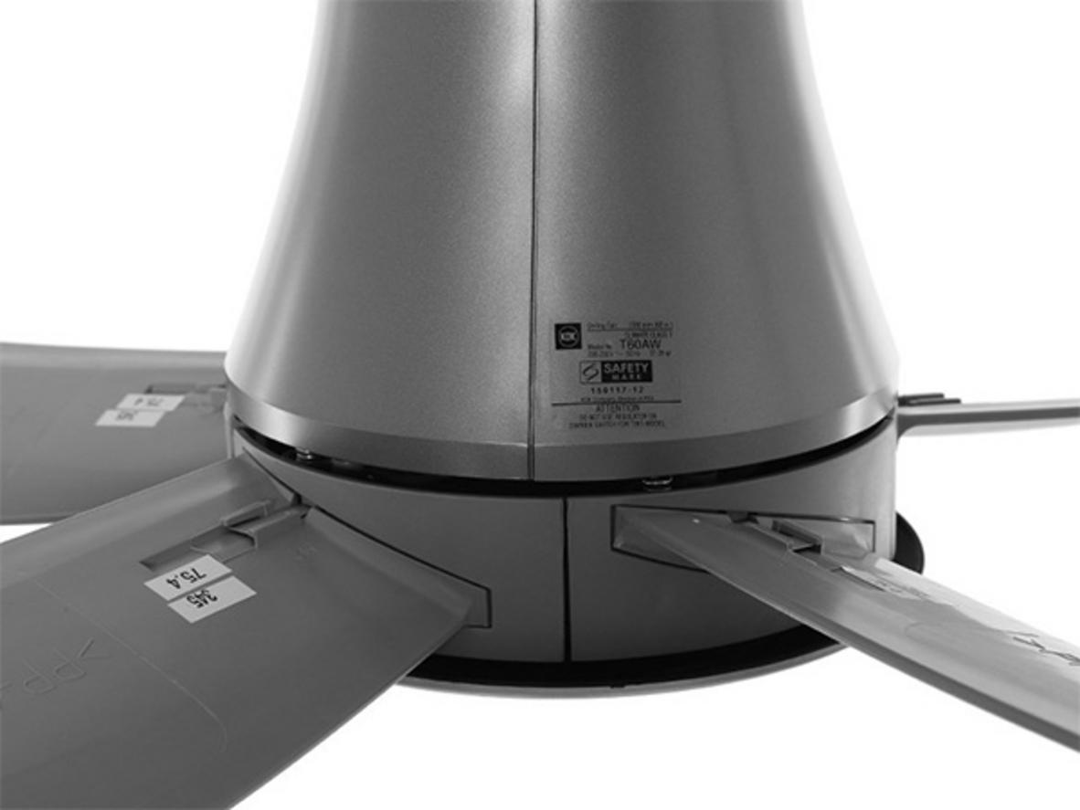 Động cơ DC giúp KDK T60AW êm và tiết kiệm điện hơn.
