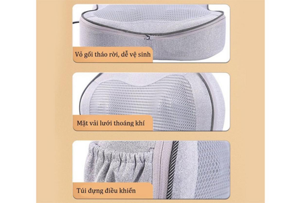 Động cơ massage kép và đầu massage 20D giúp VP-G21 tạo cảm giác tác động sâu hơn.