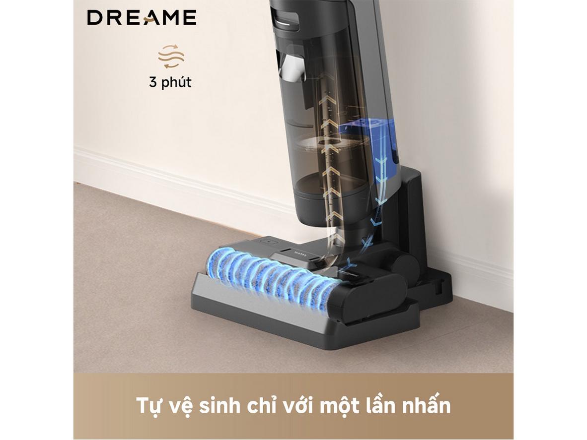 Bình nước sạch 900ml và bình nước bẩn 700ml trên Dreame G10