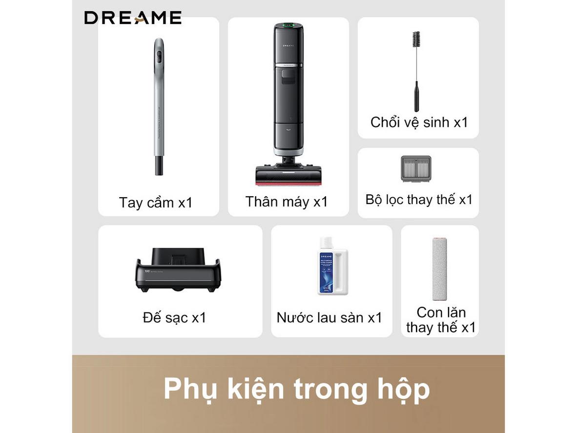 Dreame H15 Pro Heat hỗ trợ lau hút khô-ướt, ngả phẳng 180° và làm sạch sát mép cho nhà hiện đại.