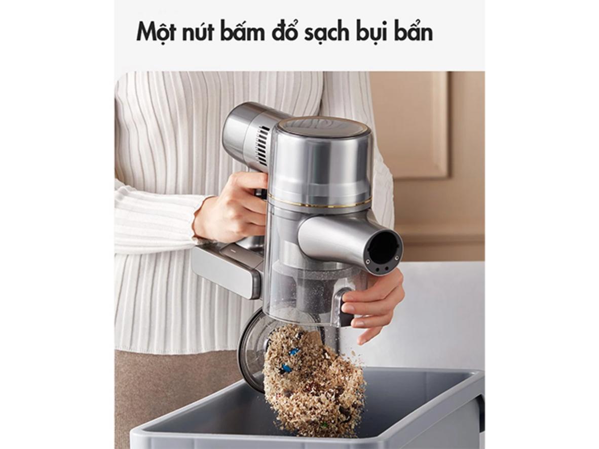 Đèn LED xanh và màn hình LED hỗ trợ phát hiện bụi mịn dễ hơn.