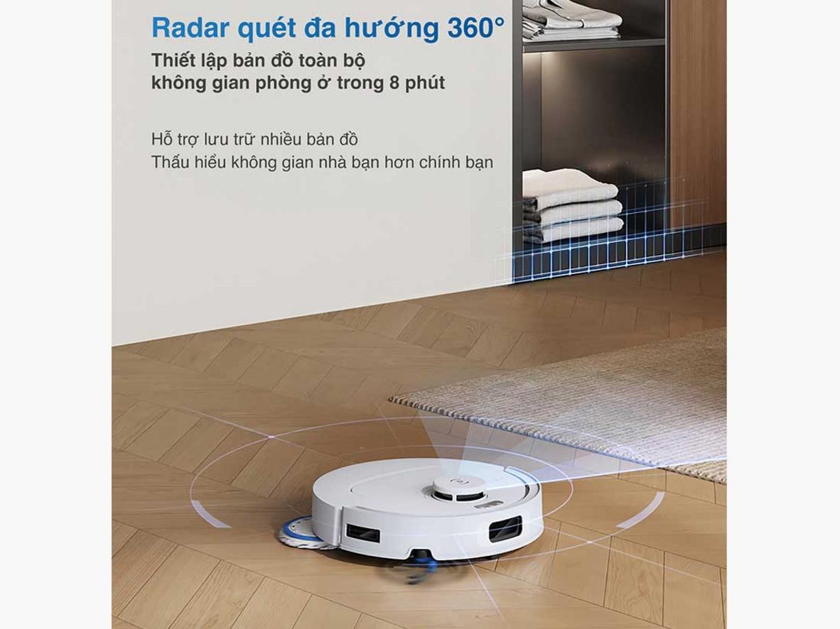 Trạm OMNI hỗ trợ tự giặt giẻ, sấy khô và tự đổ rác.