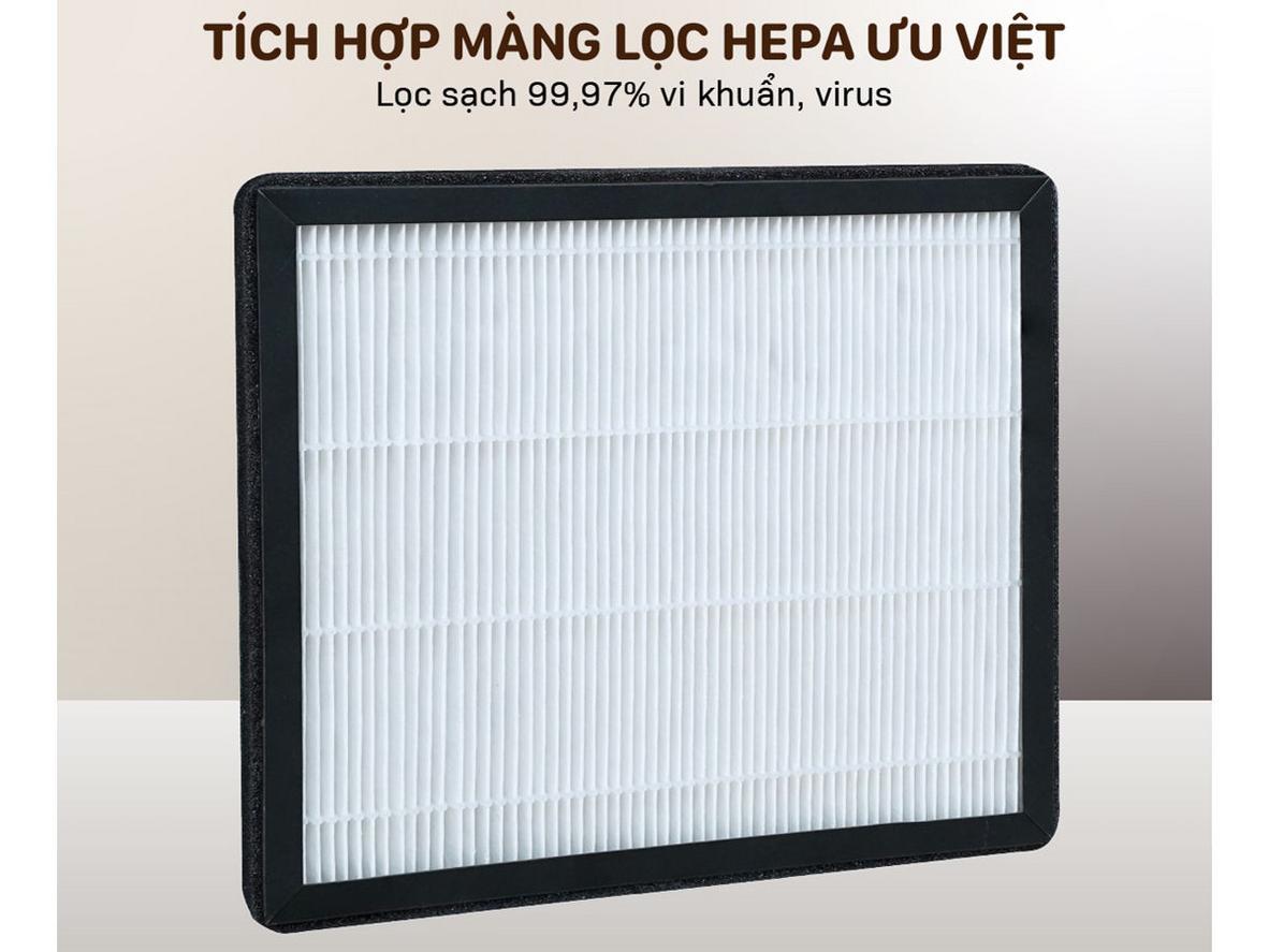 DH20NW-HEPA 2 trong 1: hút ẩm mạnh, lọc khí sạch cho phòng 25–50m²