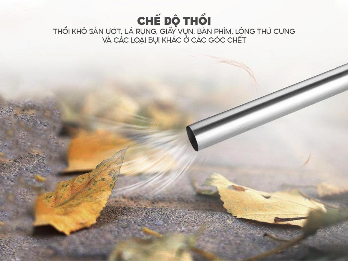 Fujihome VC20 dùng công suất 1200W và lực hút 18.000 Pa để xử lý bụi khô lẫn nước đọng.