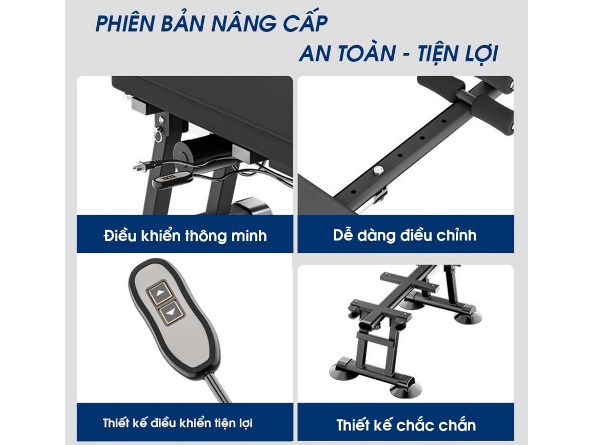 Đệm hơi định hình giúp tư thế nằm thoải mái hơn khi kéo giãn.