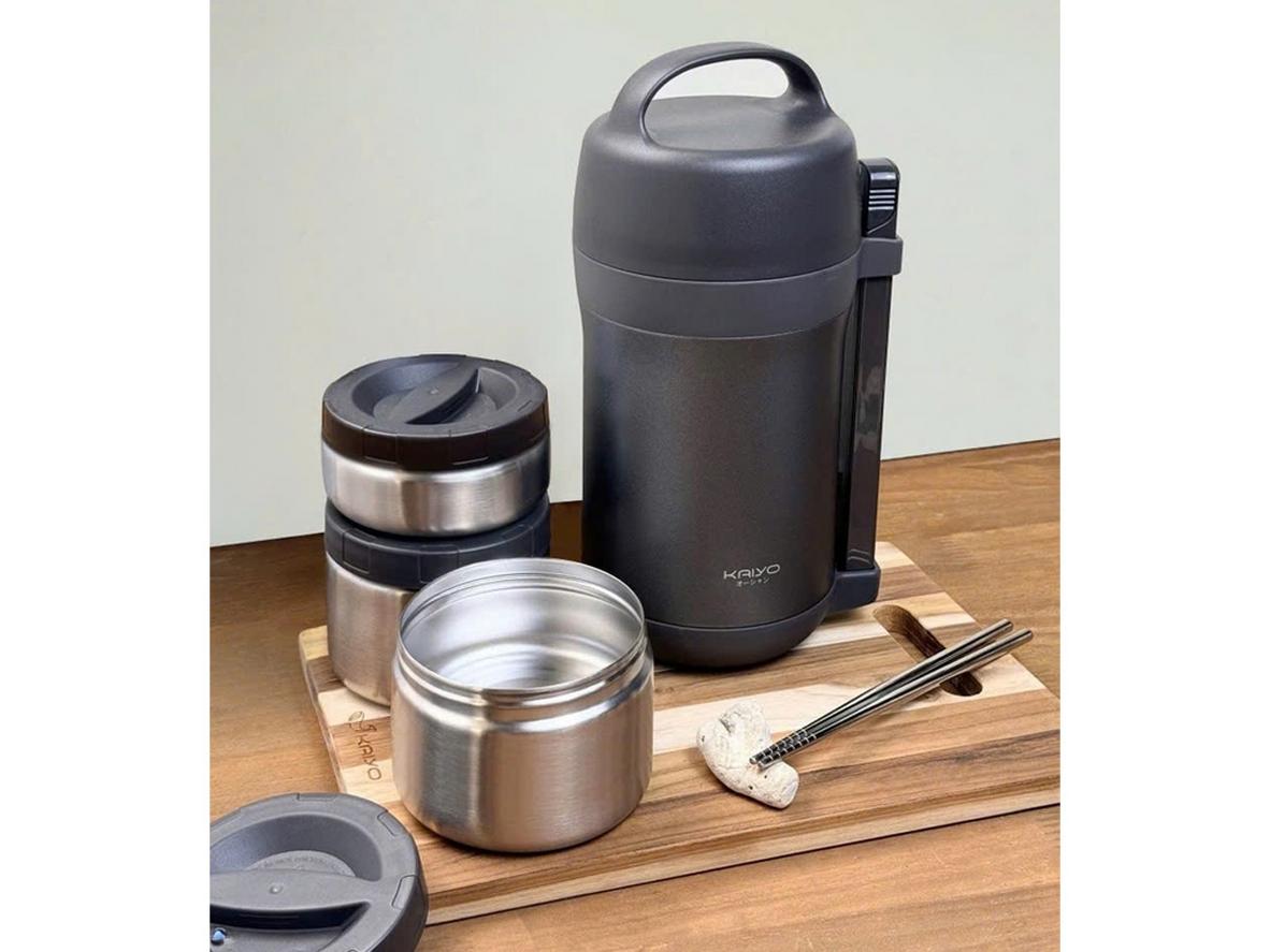 Gioăng silicon giúp tăng độ kín cho Hộp cơm giữ nhiệt Kaiyo 1600ml.