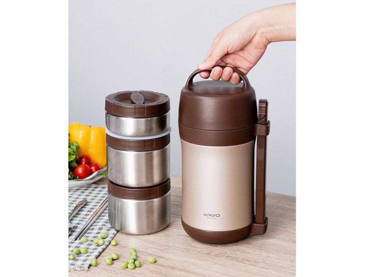 Gioăng silicon giúp tăng độ kín cho Hộp cơm giữ nhiệt Kaiyo 1600ml.