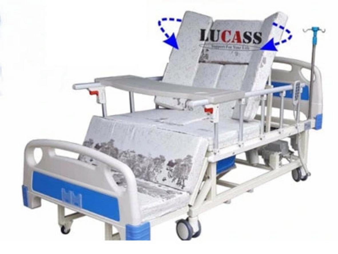 Giường điện đa năng Lucass GB-T5E (GB-63A) hỗ trợ chăm sóc người bệnh tại nhà tiện hơn, an toàn hơn.