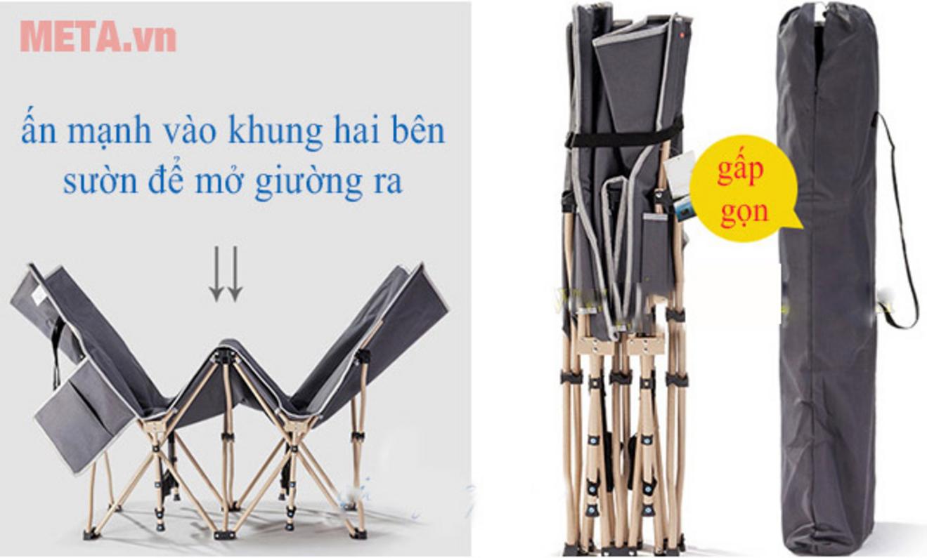 NKT-1331-4 gấp gọn nhanh, nhẹ 6,6kg và dễ cất trong không gian nhỏ.