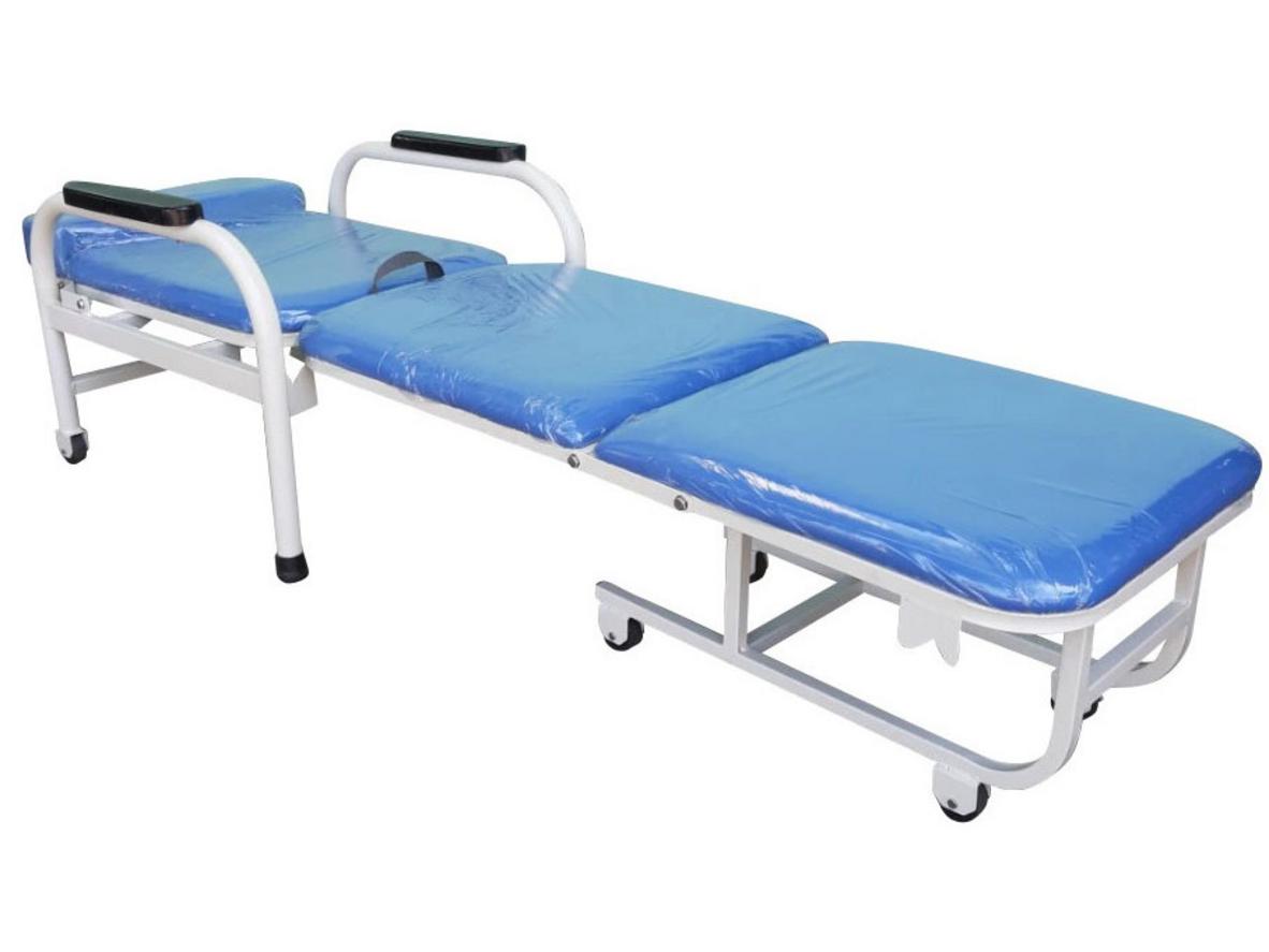 Giường ghế xếp AZ01 2 trong 1, gọn cho phòng trực và văn phòng.