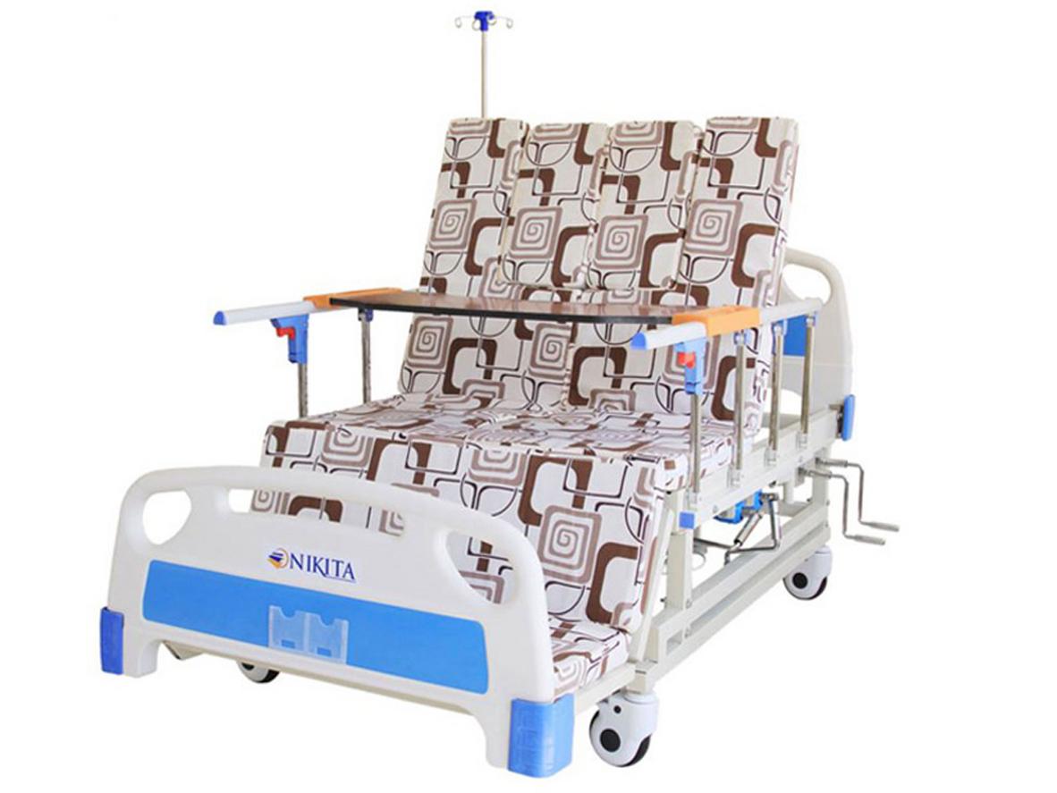 Giường y tế 4 tay quay nghiêng trái phải Nikita NKT-DCN04 phù hợp chăm sóc người bệnh tại nhà.