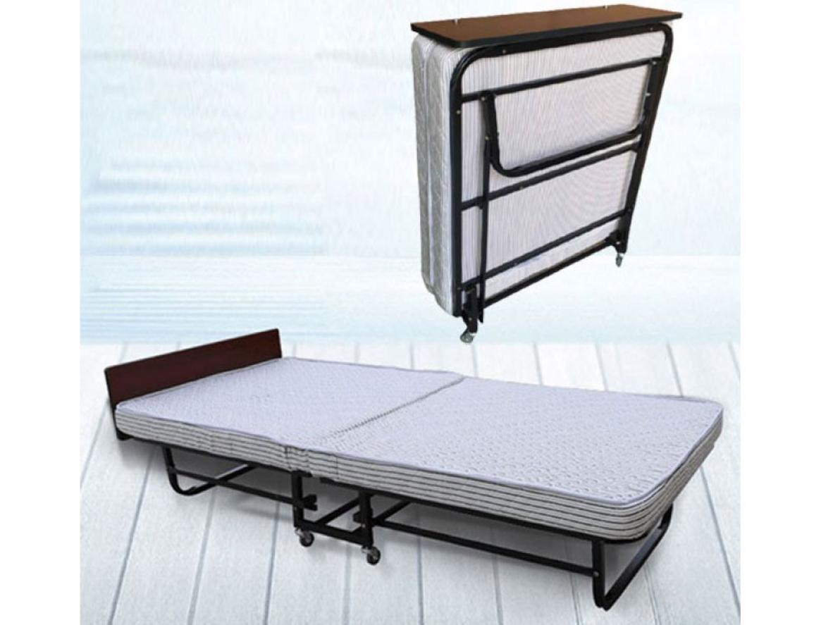 Giường phụ GP-G10 gấp gọn giúp tối ưu diện tích lưu trữ.
