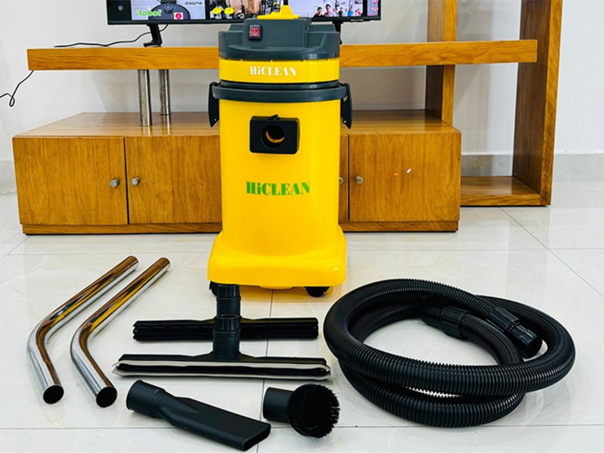Thùng chứa 30L giúp giảm số lần đổ rác khi vệ sinh liên tục.
