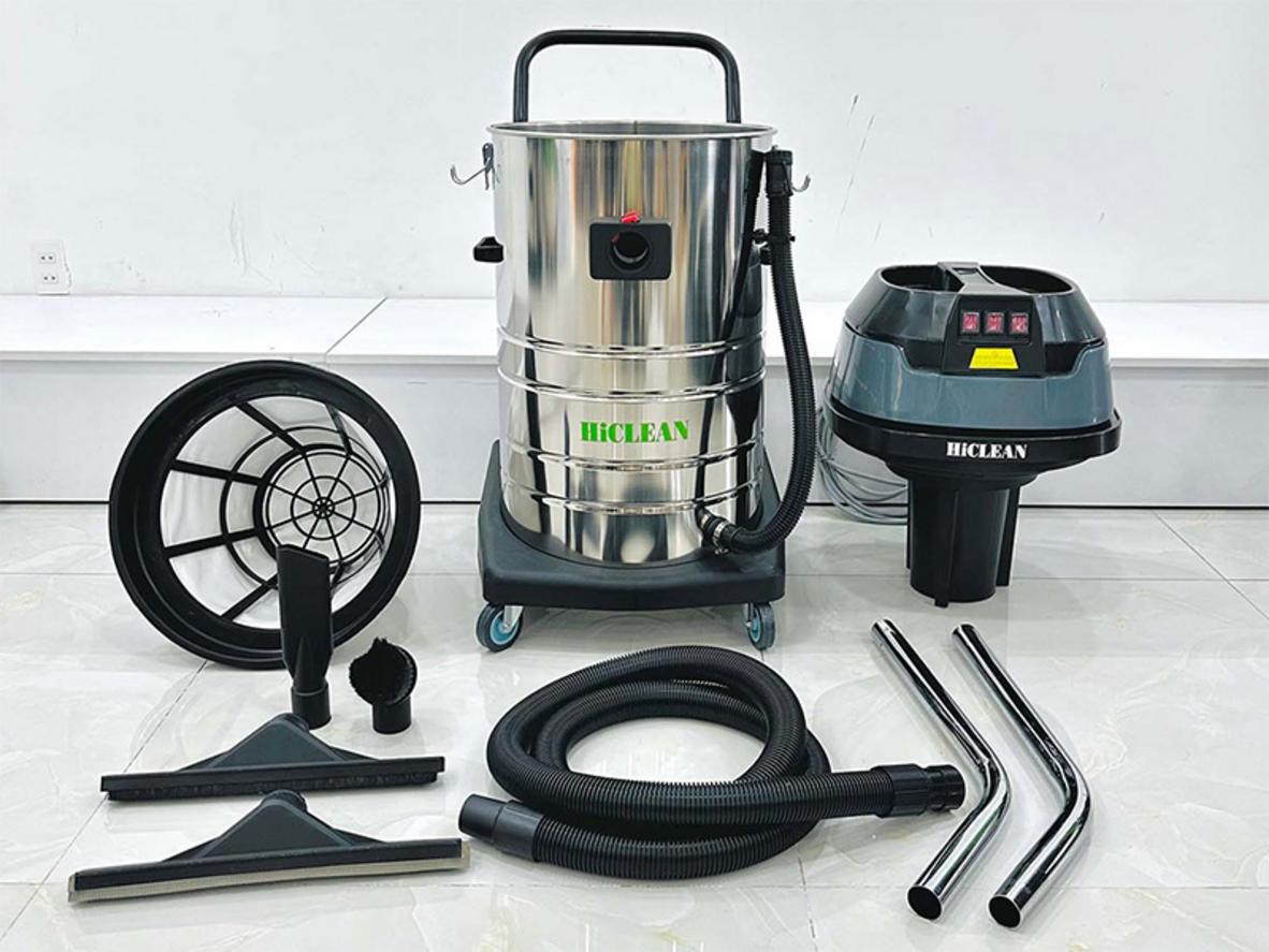 HiClean HC80 New trang bị 3 motor độc lập, tối ưu lực hút cho xưởng lớn.