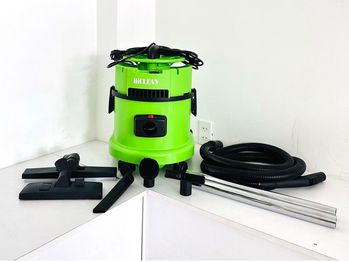 Motor 1500W và lưu lượng khí 90L/s giúp HiClean SP15 hút nhanh bụi khô lẫn nước.