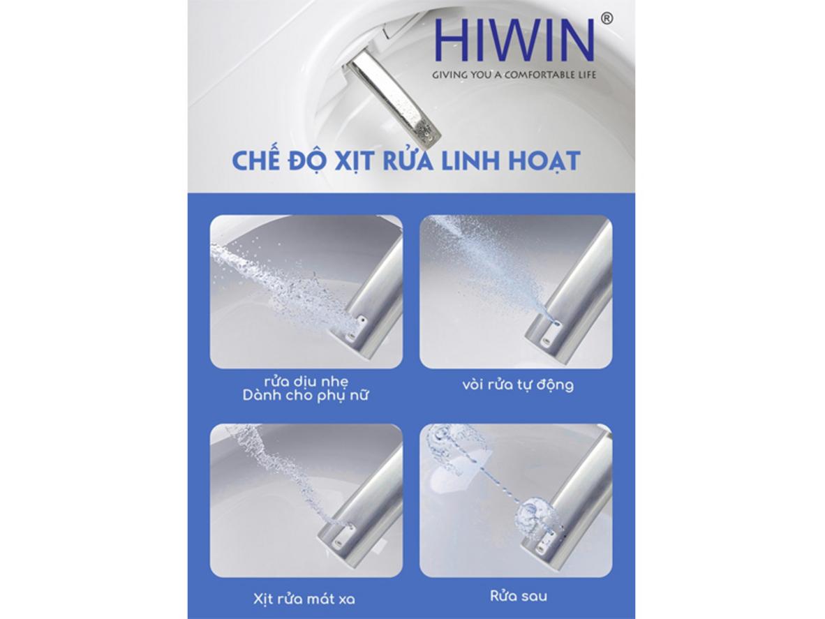 Cảm biến tự động và nắp đóng êm nâng trải nghiệm rảnh tay, sạch hơn.