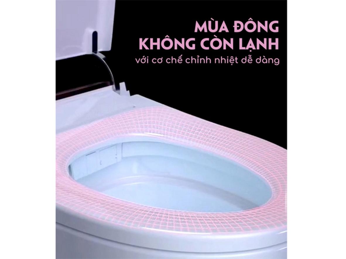 Men sứ chống bám bẩn giúp bồn cầu sạch lâu và dễ vệ sinh hơn.
