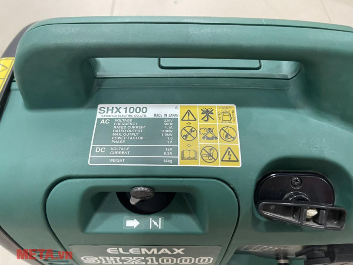 Động cơ Honda GXH50 giúp ELEMAX SHX1000 vận hành bền bỉ và ổn định