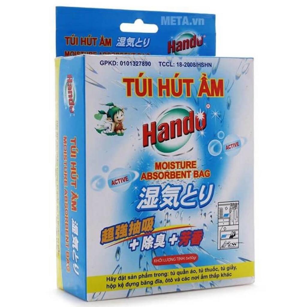 Thành phần và quy cách 5 túi x 50g giúp Hando phù hợp cho nhiều điểm đặt trong nhà.